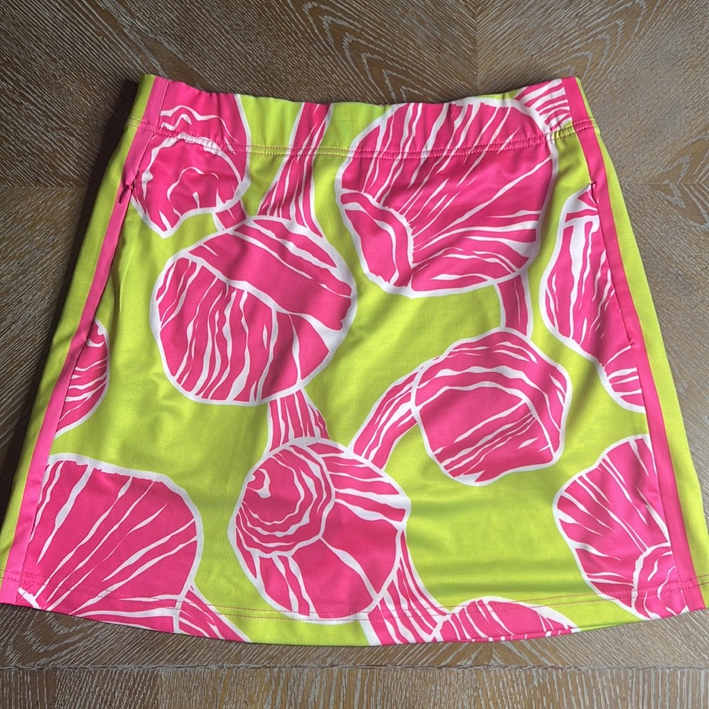 GRETCHEN SCOTT Pink Green Performance Tennis Skort S